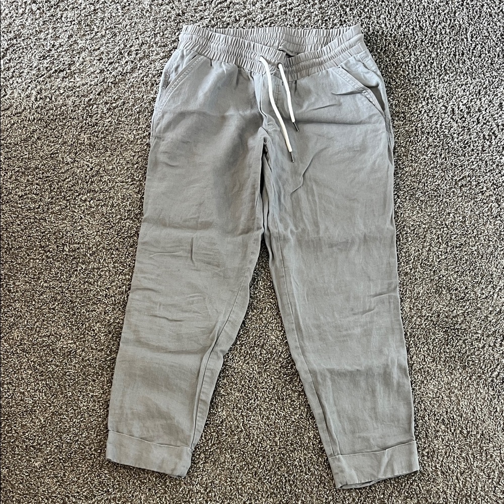 Athleta Light Gray Women's Linen Pants